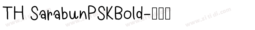TH SarabunPSKBold字体转换